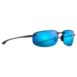 Lunettes De Soleil Maui Jim Hookipa Smoke Grey Bleu Hawaï Mauipure