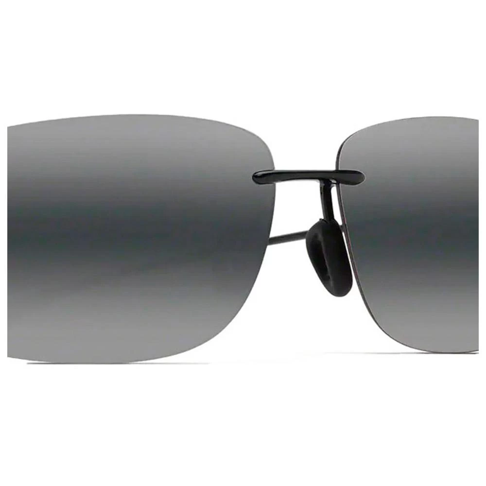 Lunettes De Soleil Maui Jim Hema Noir Brillant Gris Neutre 4 Lunettes De Soleil Maui Jim Hema Noir Brillant Gris Neutre – Image 2