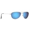Lunettes De Soleil Maui Jim Baby Beach Silver Blue Hawaii Mauipure -Maui Jim 4fdf5fb15fc372c09fec8a2a41f0f13551964932 VE16MAUILUN053 0