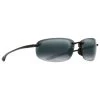 Lunettes De Soleil Maui Jim Ho’okipa Reader 2,0 Noir Brilliant Gris Neutre MauiBrilliant