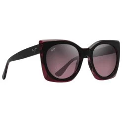 Lunettes De Soleil Maui Jim Pakalana Cerise Noire Maui Rose Minéral SuperThin