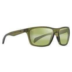 Lunettes De Soleil Maui Jim Makoa Matte Translucent Khaki Green Maui Ht Superthin Glass Bi-gradient Ht