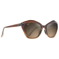 Lunettes De Soleil Maui Jim Lotus Noir Brillant Gris Neutre Minéral SuperThin