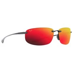 Lunettes De Soleil Maui Jim Hookipa Noir Brillant Hawaii Lava
