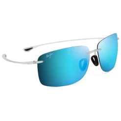 Lunettes De Soleil Maui Jim Hema Cristal Mat Maui Pure Lt Bleu Hawaï