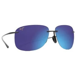 Lunettes De Soleil Maui Jim Hikina Noir Brillant Blue Hawaii
