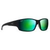 Lunettes De Soleil Maui Jim Local Kine Soft Black Maui Green Minéral Superthin