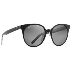 Lunettes De Soleil Maui Jim Mehana Black Crsytal Mineral Single Grey