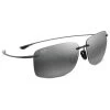 Lunettes De Soleil Maui Jim Hema Gloss Black Maui Pure Lt Bi-gradient Grey