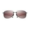 Lunettes De Soleil Maui Jim Hikina Gloss Black Rose Maui Pure Lt Bi-gradient Rose