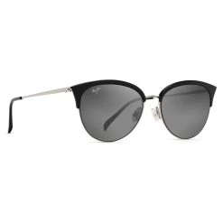 Lunettes De Soleil Maui Jim Olili Noir Brillant Gris Neutre MauiBrilliant