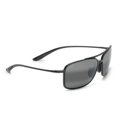 Lunettes De Soleil Maui Jim Kaupo Gap Black Gloss Grey Mauibrilliant