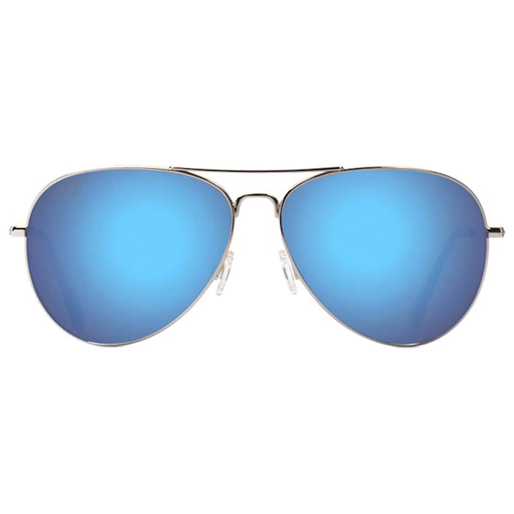 Lunettes De Soleil Maui Jim Mavericks Silver Bleu Hawaï MauiPure 5 Lunettes De Soleil Maui Jim Mavericks Silver Bleu Hawaï MauiPure – Image 3