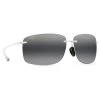 Lunettes De Soleil Maui Jim Hema Crystal Matte Gris Neutre