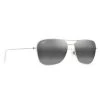 Maui Jim Na'auao Shiny Silver W/Crystal 1 Maui Jim Na'auao Shiny Silver W/Crystal -Maui Jim maui jim hau oli shiny silver wcrystal