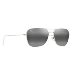 Maui Jim Na'auao Shiny Silver W/Crystal