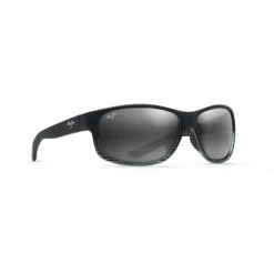 Maui Jim Kaiwi Channel Grey Black Stripped Neutral Grey
