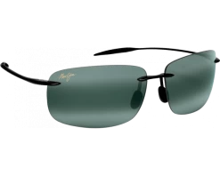 Maui Jim Lunette De Soleil Breakwall Noir Brillant Gris Neutre Polarisée