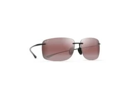 Maui Jim Lunette De Soleil Hema Polished Black Maui Rose Mirror Polarisé