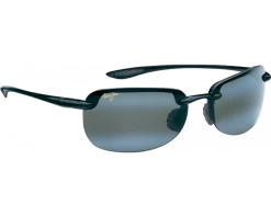 Maui Jim Lunette De Soleil Sandy Beach Noir Brillant Gris Neutre Polarisée