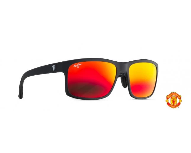 Maui Jim Pokowai Arch Manchester United Edition Black Matte Rubber Hawaii Lava 3 Maui Jim Pokowai Arch Manchester United Edition Black Matte Rubber Hawaii Lava