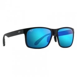 Maui Jim Red Sands Matte Black With Blue Hawaï