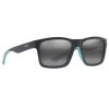 Maui Jim The Flats Black / Teal Stripes & Tips -Maui Jim maui jim the flats black teal stripes tips